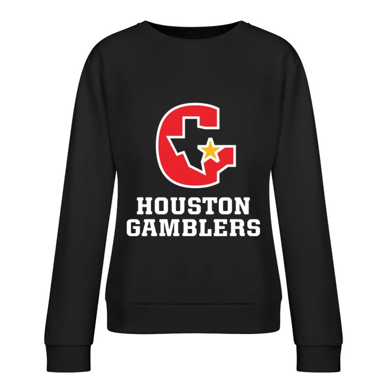 houston gamblers Female Pullover Sweatshirt
