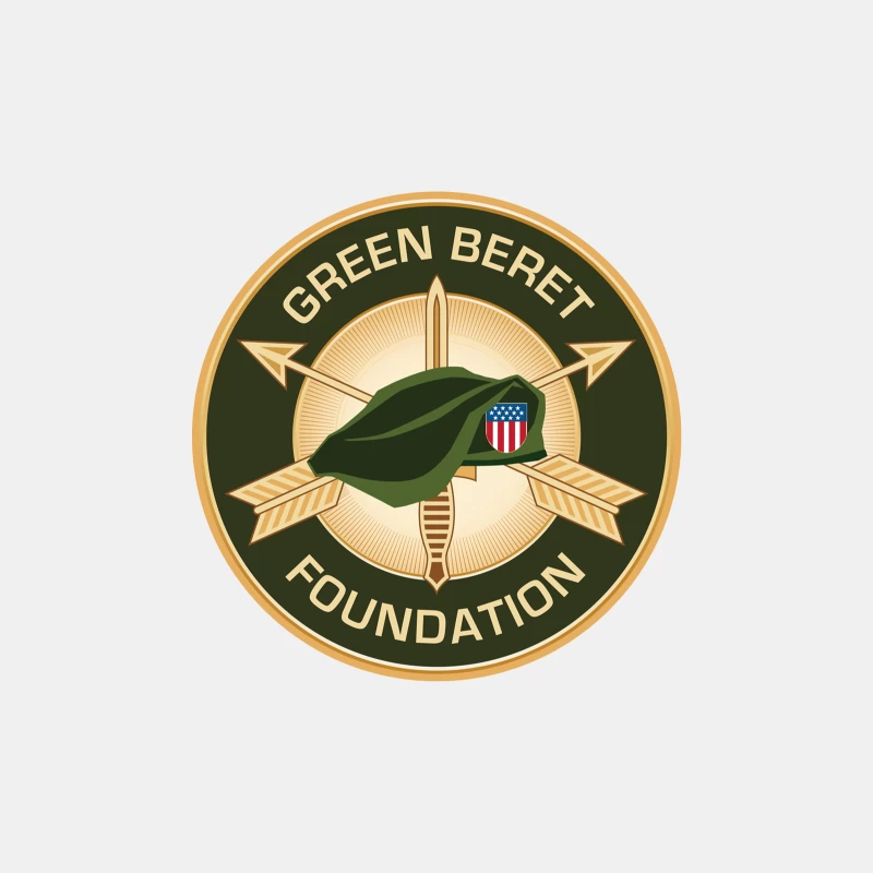 Green Beret Foundation: Special Forces Military Insignia Male Tank Top