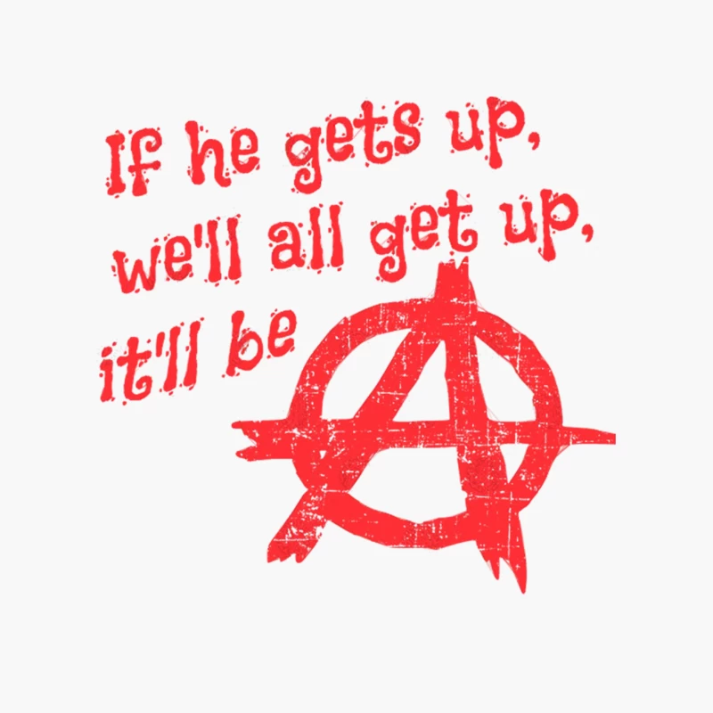 Anarchist Revolutionary Slogan Cotton Tote Bag