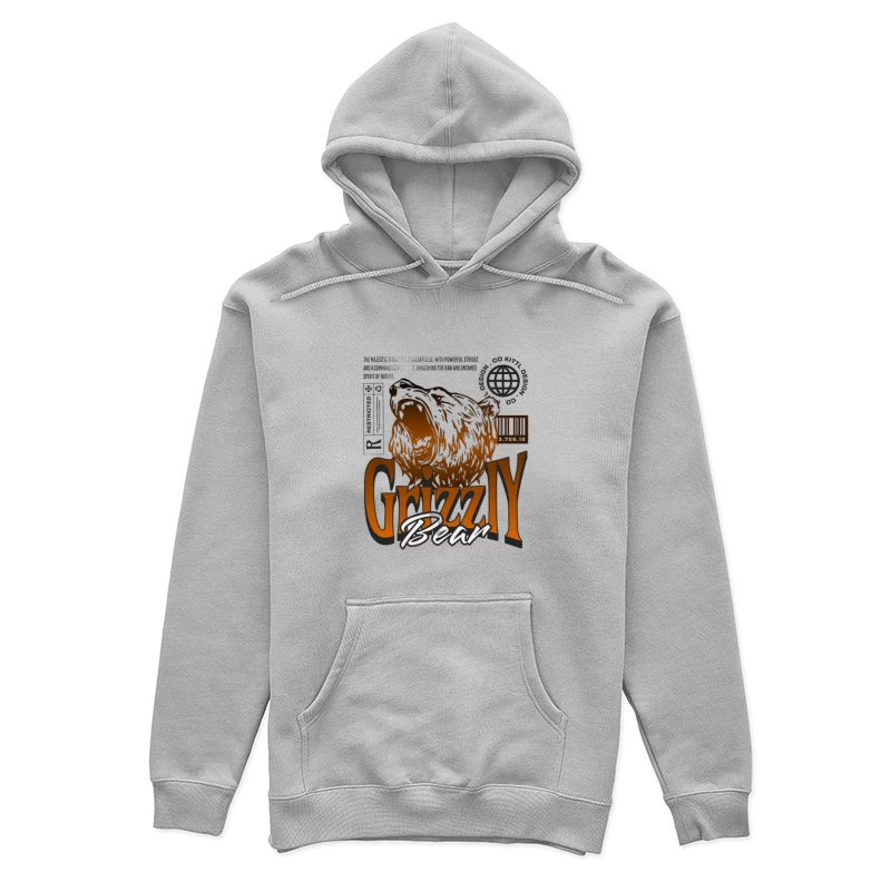 Design graphique d'un ours Grizzly Femme Sweat à capuche