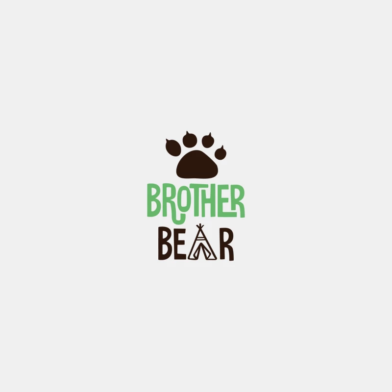 Motif d'ours frère avec empreinte Homme Débardeur