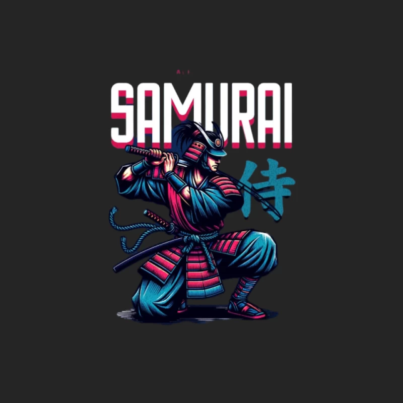 Dynamischer Samurai-Krieger Herren Pullover Sweatshirt