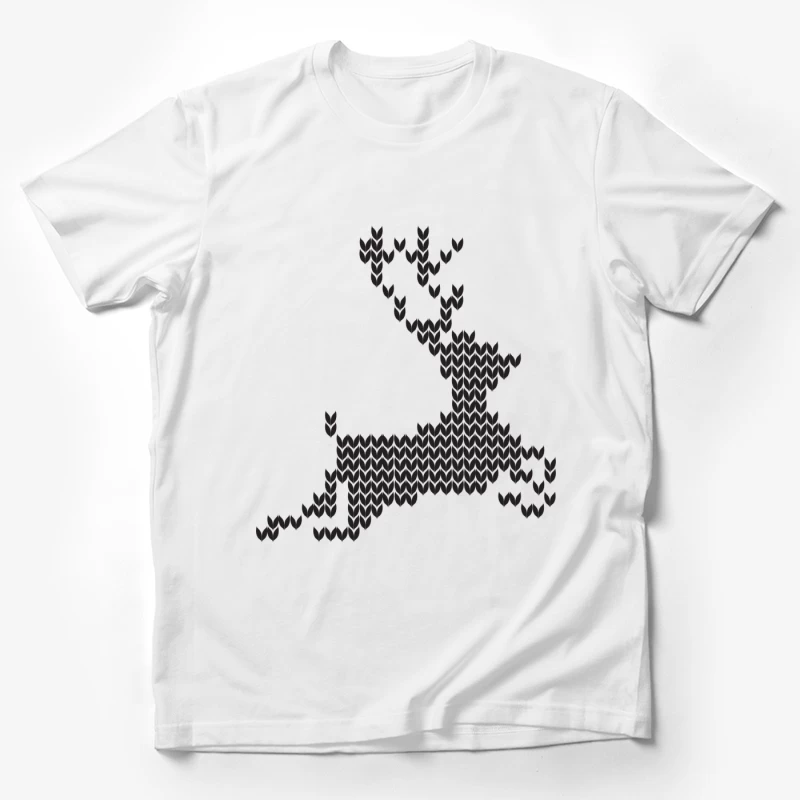 Cerf Géométrique en Pixels Homme T-Shirt