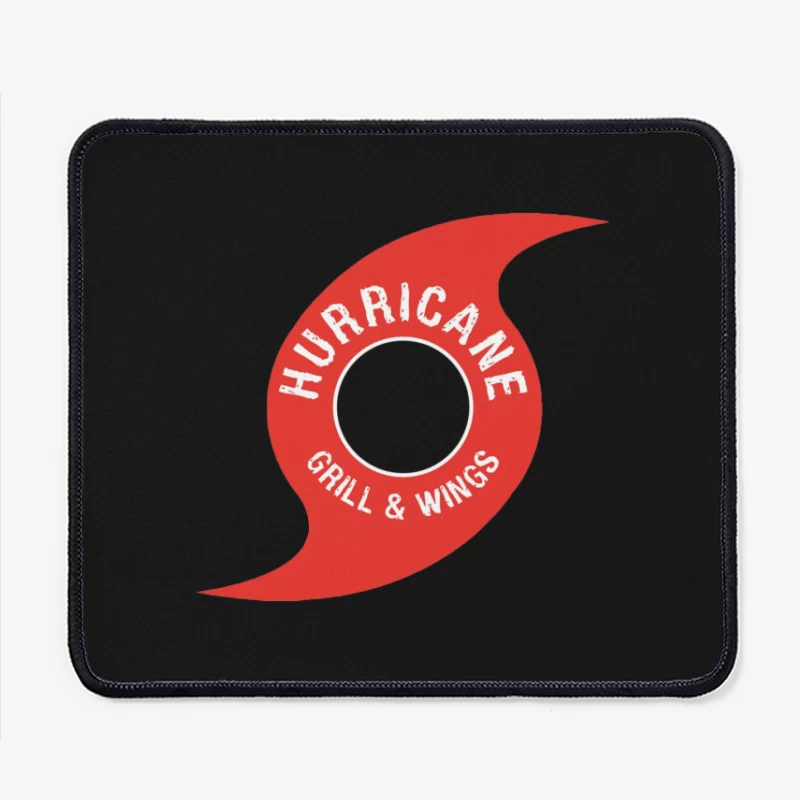 Hurricane Grill & Wings Restaurant Logo Design Mouse Pad