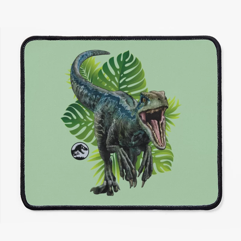 Hyperrealistic Velociraptor in the Wild Mouse Pad