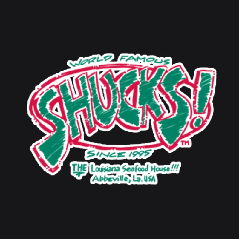 Shucks! Berühmtes Louisiana Seafood Restaurant Logo Herren Pullover Hoodie