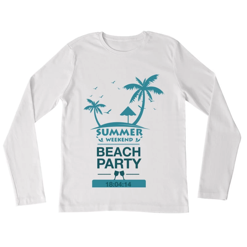 Strandparty am Sommerwochenende Damen Langarm T-Shirt