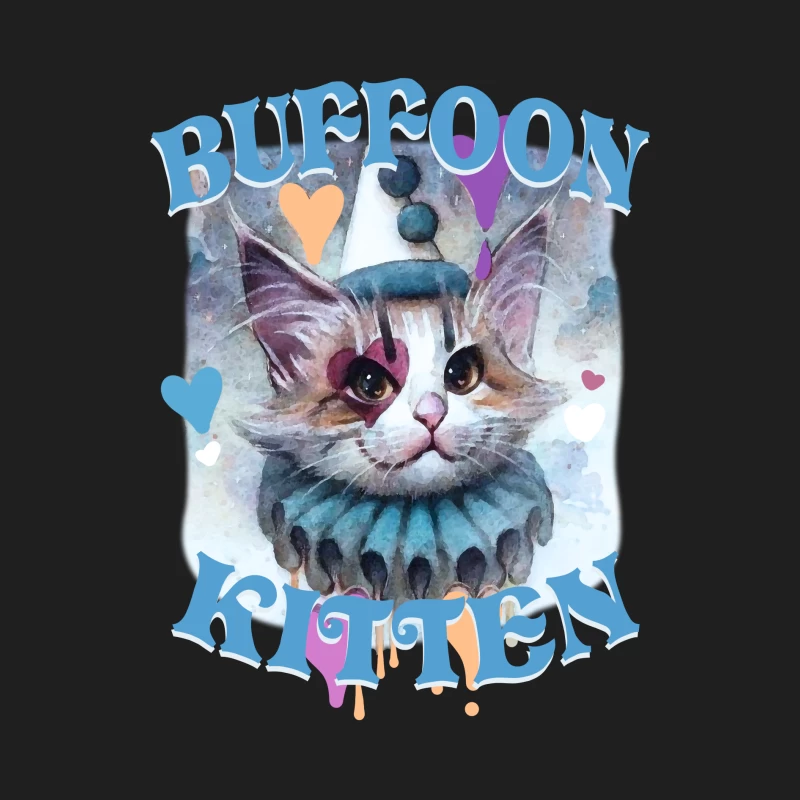 Buffoon-Kätzchen Kunst Herren Tanktops
