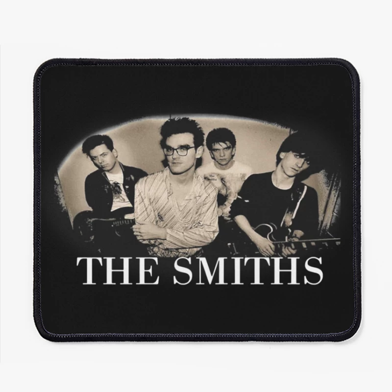 The Smiths - Iconic 1980s Alternative Rock Band Portrait Mouse Pad