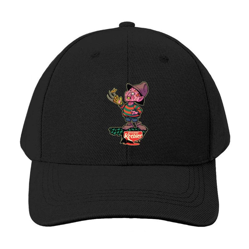 Freddy Keebler: A Whimsical Horror Parody Baseball Cap