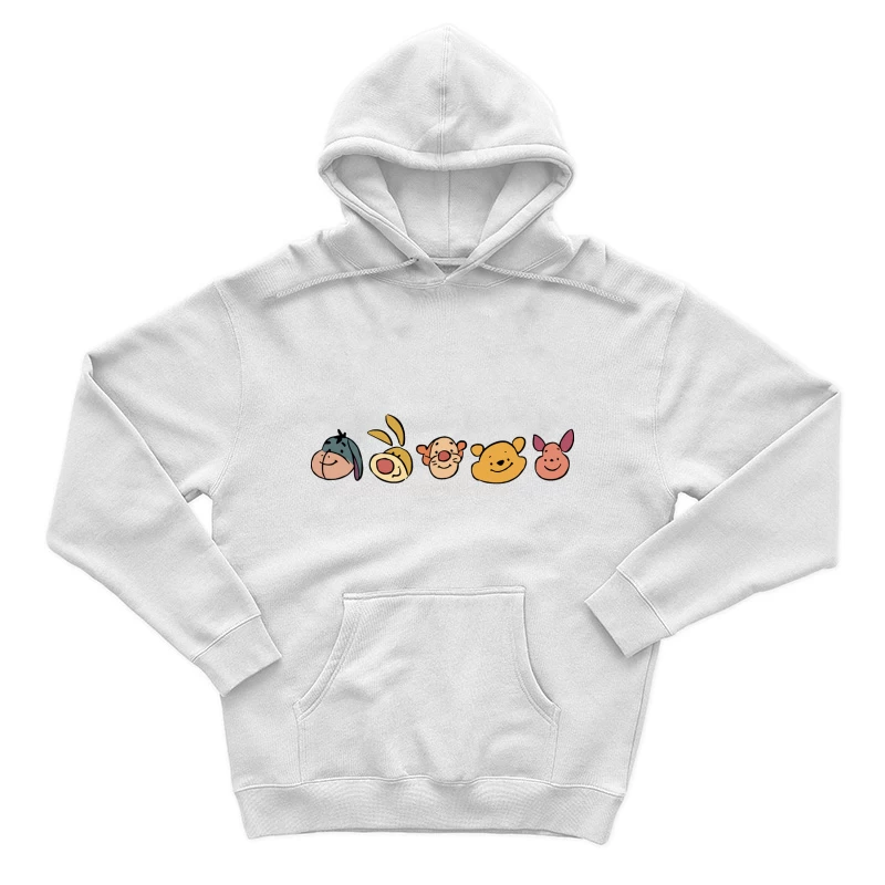 Freundliche Charaktere im Cartoon-Stil Herren Pullover Hoodie