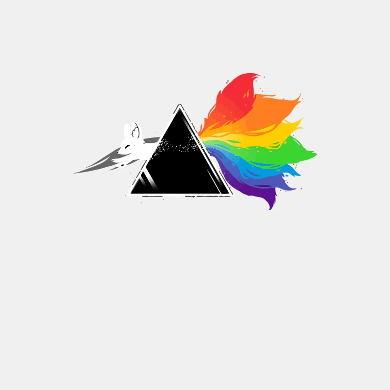 Pink Floyd's Dark Side of the Moon Prism with Rainbow Male Tank Top