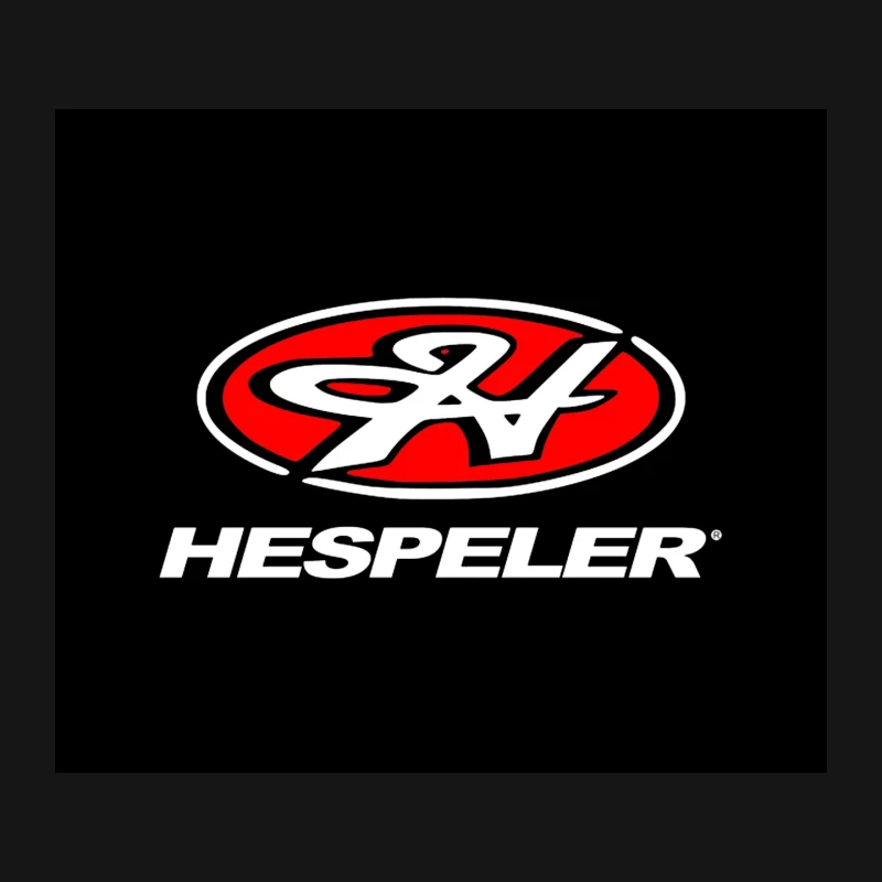 Hespeler Red and White Oval Logo Design Mouse Pad