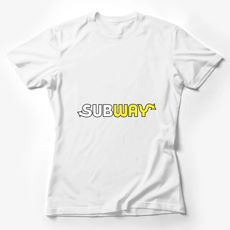 Subway Restaurant Chain Logo Design Female T-Shirt