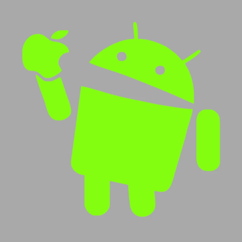 Android eats Apple Female Pullover Hoodie
