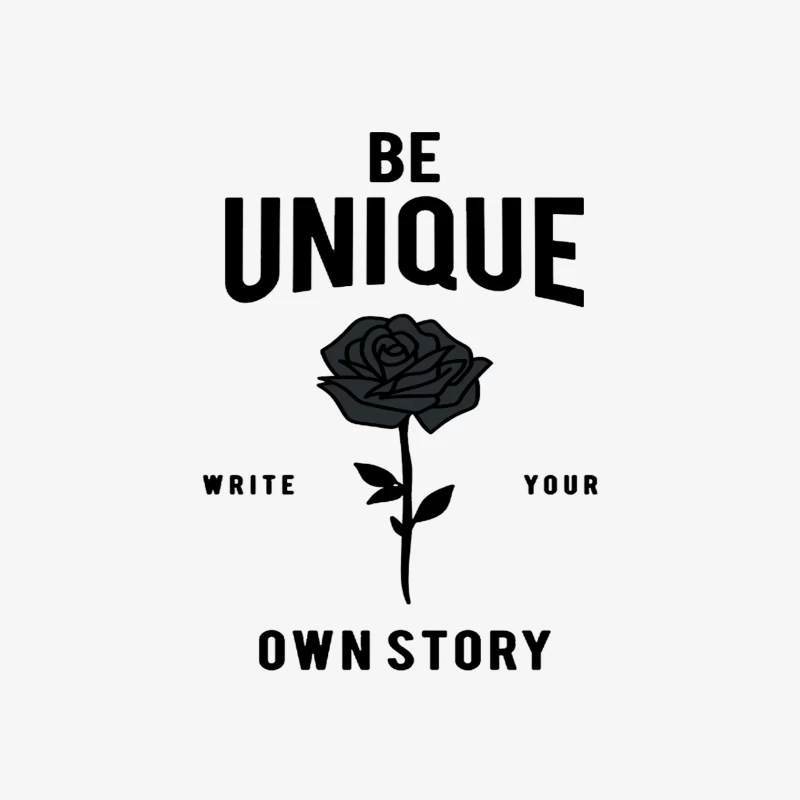 Be Unique - Write Your Own Story Female Pullover Sweatshirt