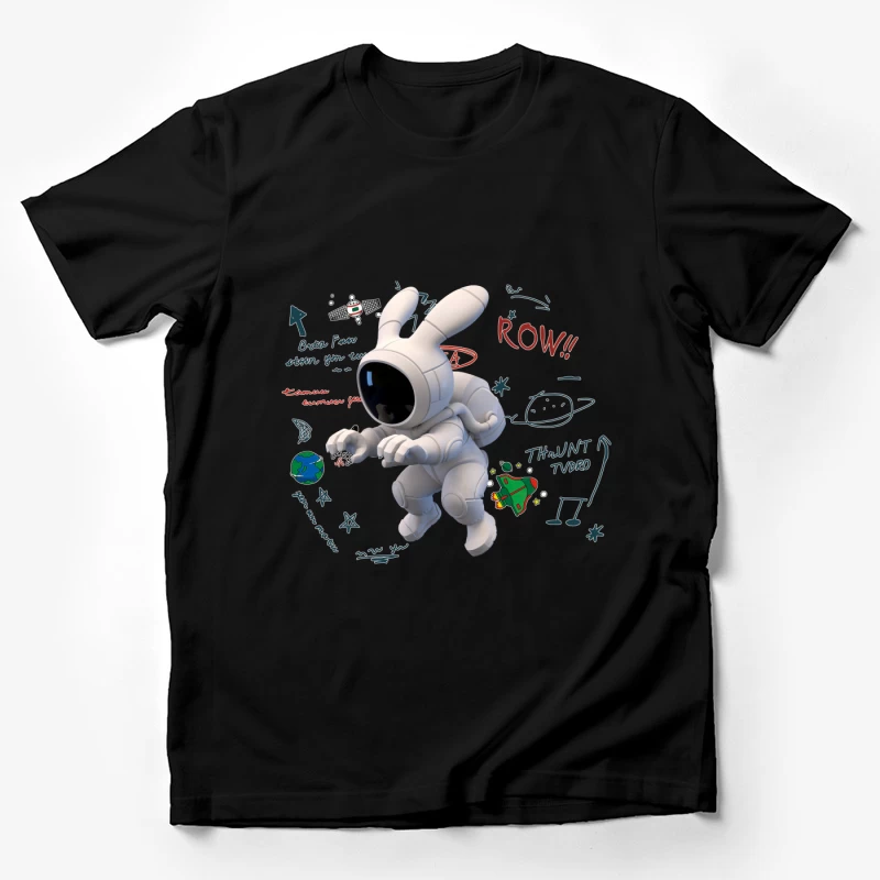 Kreativer Astronaut im Weltraumdesign Herren T-Shirt