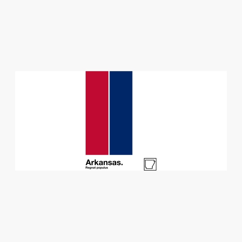 Arkansas   Original Minimalist Artwork Poster Design Coffee Mug