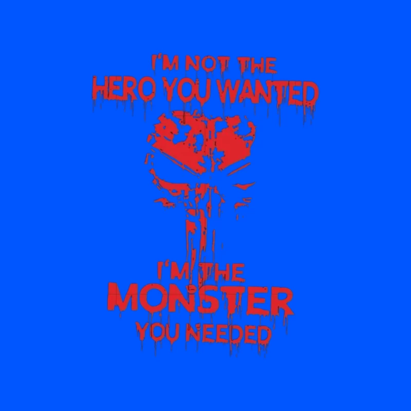 Hero vs Monster Quote Design Pin