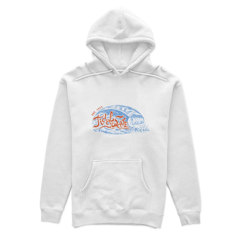 Tidal Wave Logo mit Wasserwelle Damen Pullover Hoodie