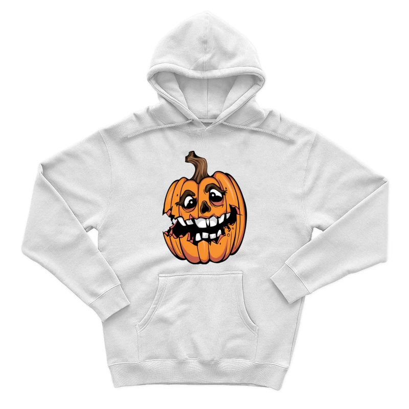 Visage de citrouille d'Halloween animé Homme Sweat à capuche