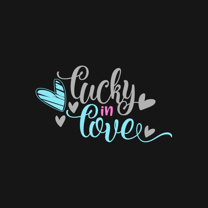 Motif chance amoureux avec cœurs Femme T-Shirt