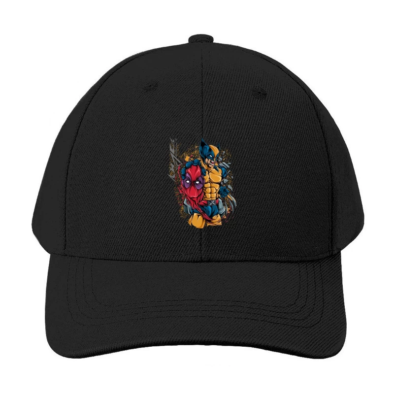Wolverine and Spider-Man Mashup Baseball Cap