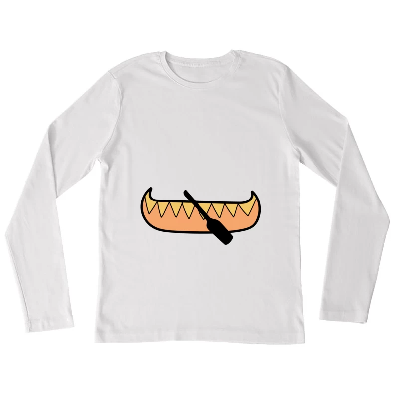 Canoë avec pagaie Femme Manches Longues T-Shirt