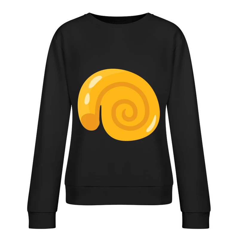 Coquillage doré en spirale Femme Sweat-shirt à enfiler