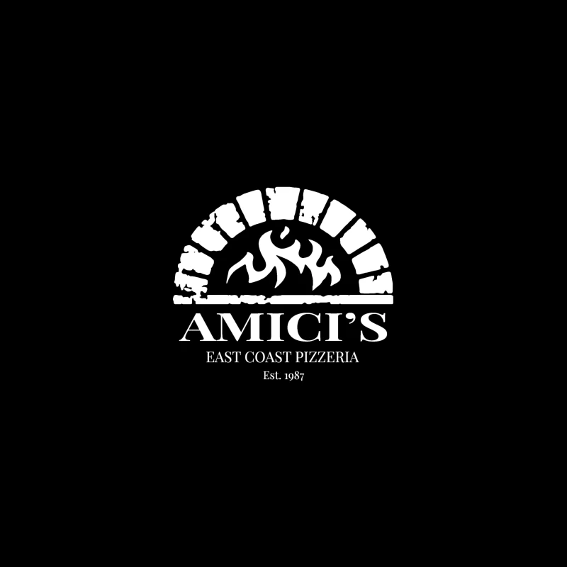 Amici's Logo Retro Travel Mug