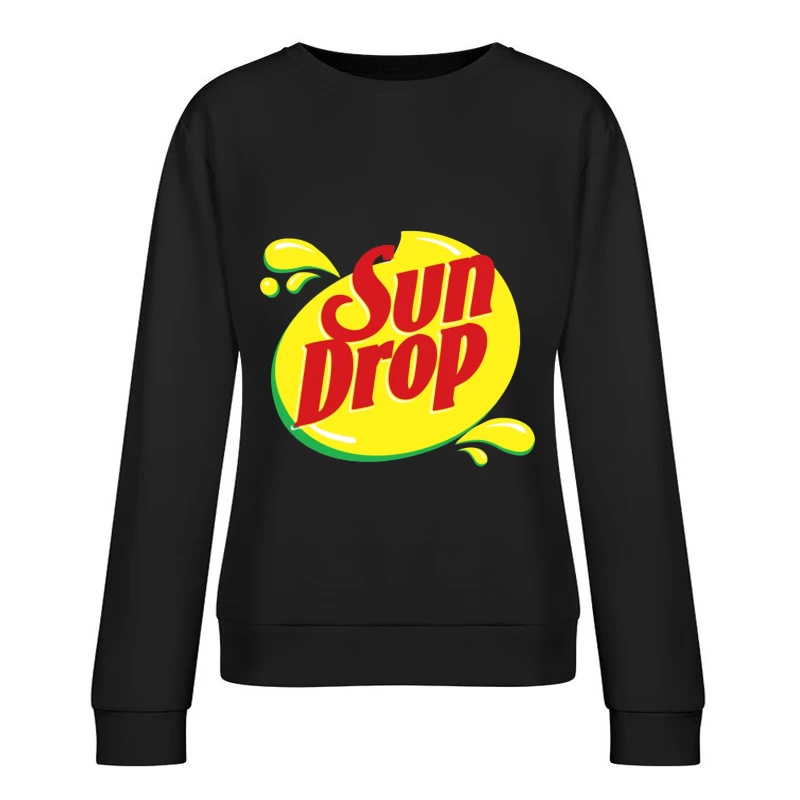 Sun Drop Soda Brand Vintage Logo Design Female Pullover Sweatshirt