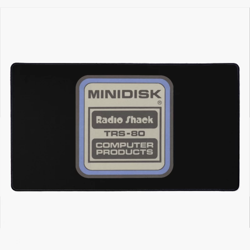 Vintage Radio Shack TRS-80 Minidisk Computer Products Label Desk Mat