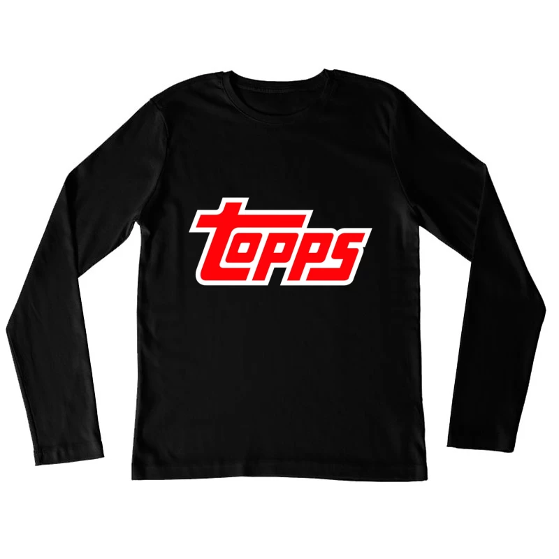 Topps Baseball Vintage Style Female Long Sleeve T-Shirt