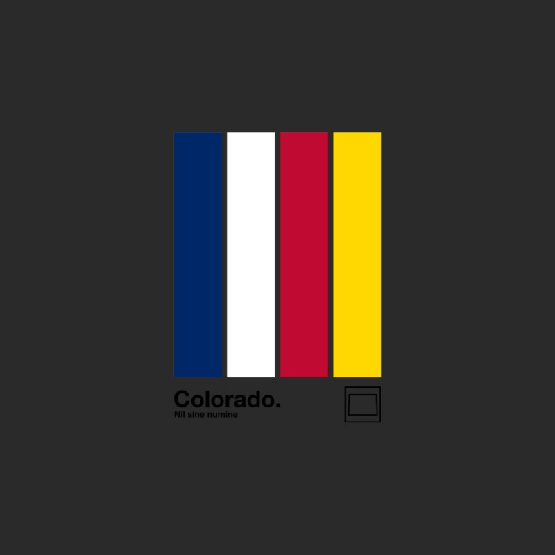 Colorado   Original Minimalist Artwork Poster Design Baseball Cap