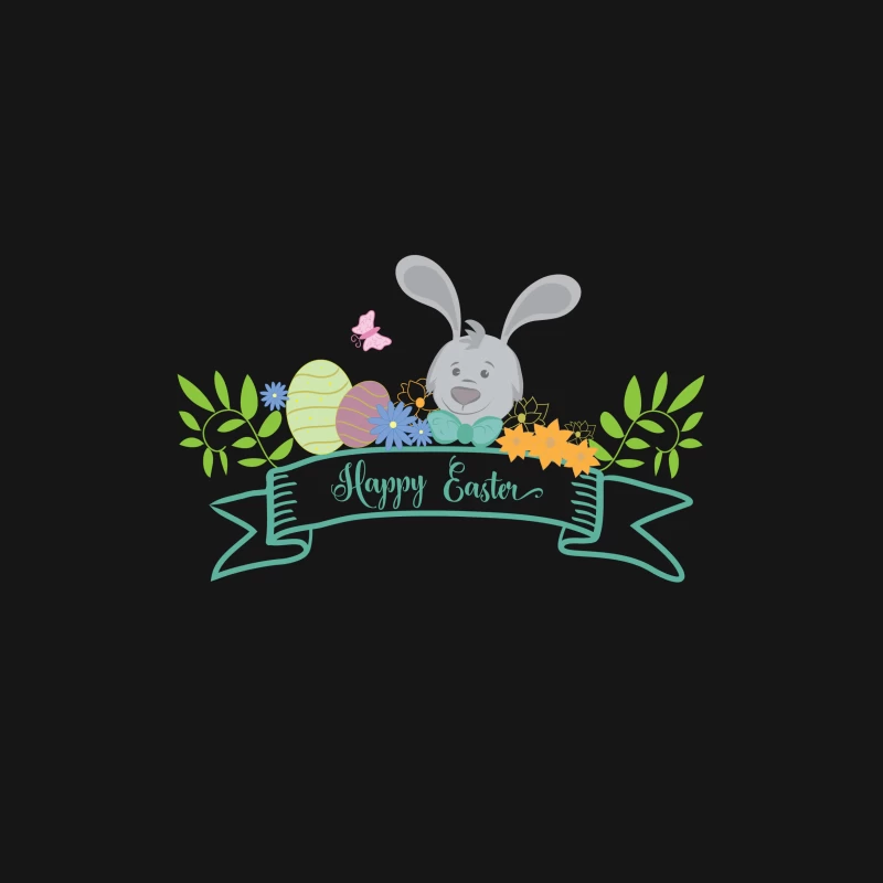 Lapin de Pâques avec œufs colorés Femme T-Shirt