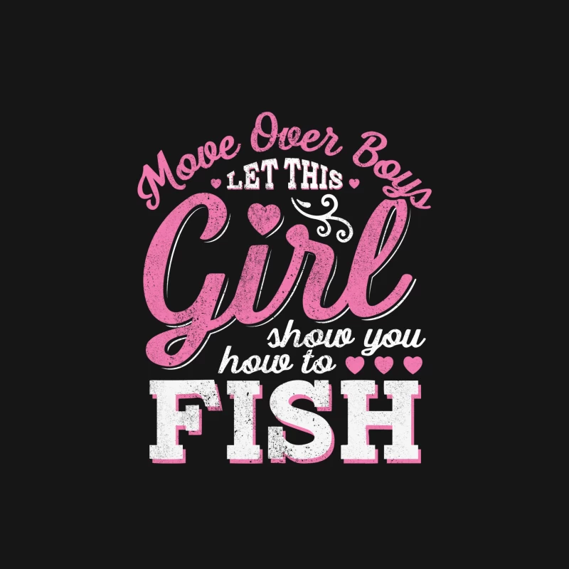 Fille pêcheuse confiante Femme Manches Longues T-Shirt