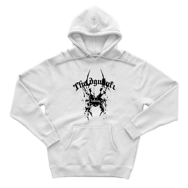 Schwarzmetall-Bandlogo mit mystischen Elementen Herren Pullover Hoodie