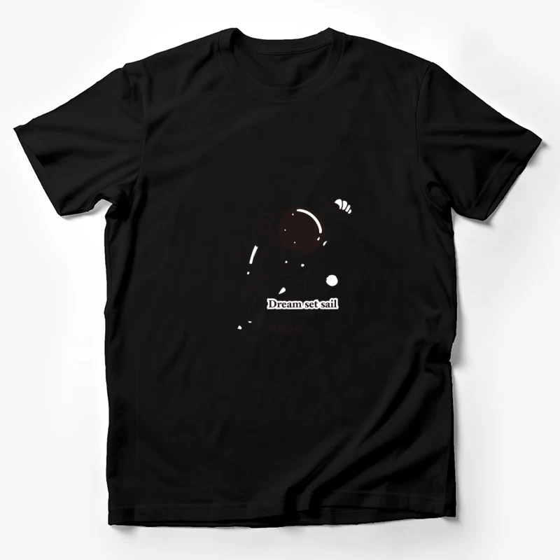 Astronaut schwebt im Weltraum Herren T-Shirt