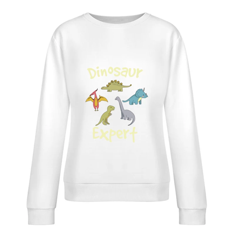 Design mignon de dinosaures Femme Sweat-shirt à enfiler