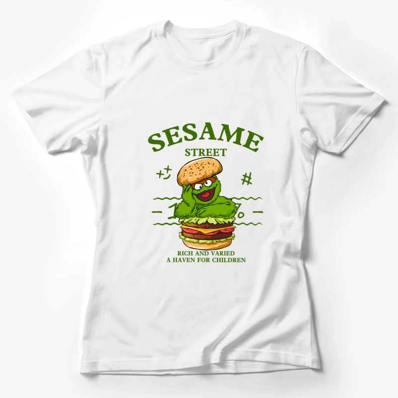 Sesamstraße-Burger-Figur Damen T-Shirt