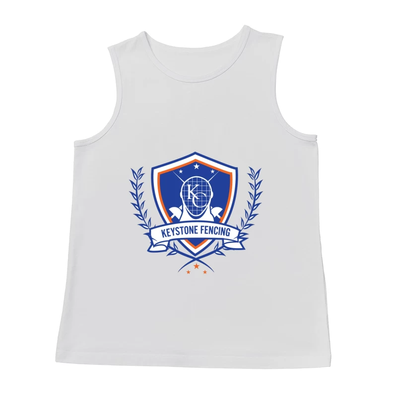 Keystone Fencing Sports Academy Shield Logo Male Tank Top