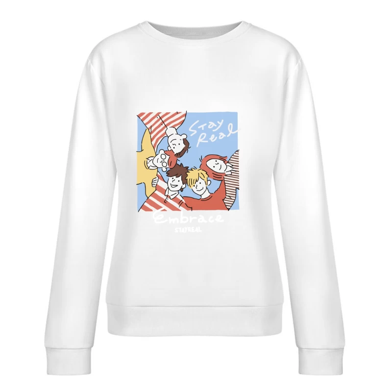 Umarmung und Gemeinschaft Damen Pullover Sweatshirt