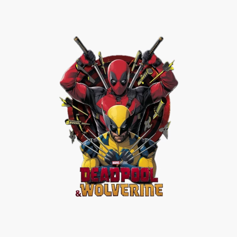 Deadpool and Wolverine Artwork Cotton Tote Bag
