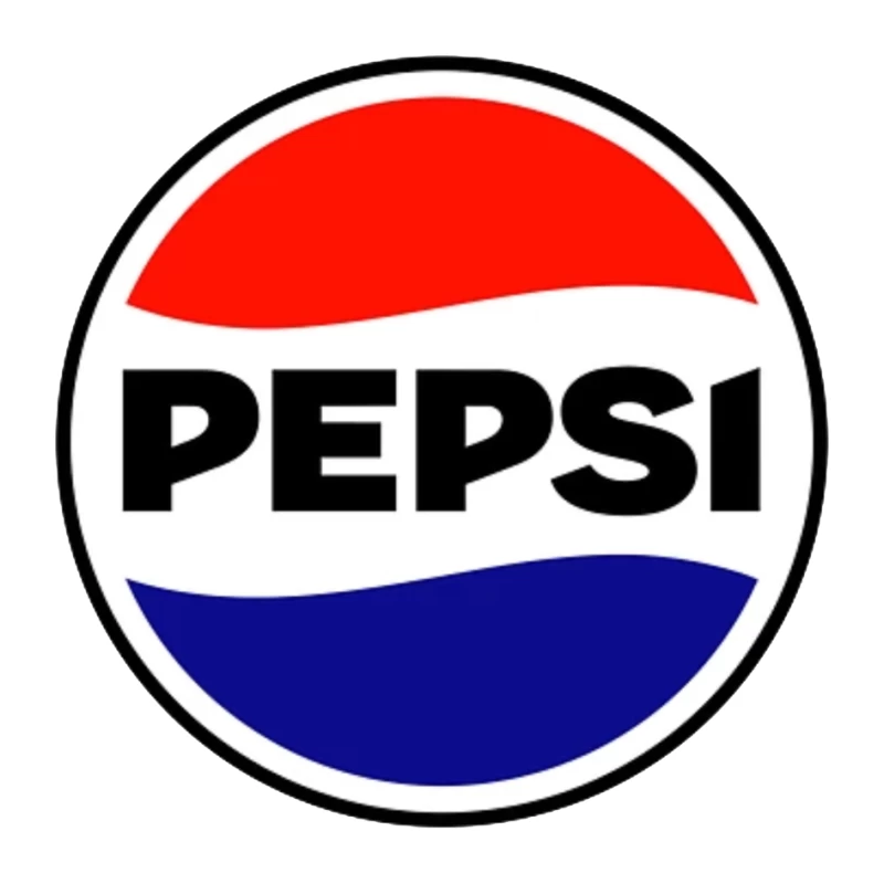 Classic Pepsi Cola Circular Logo Design Pin