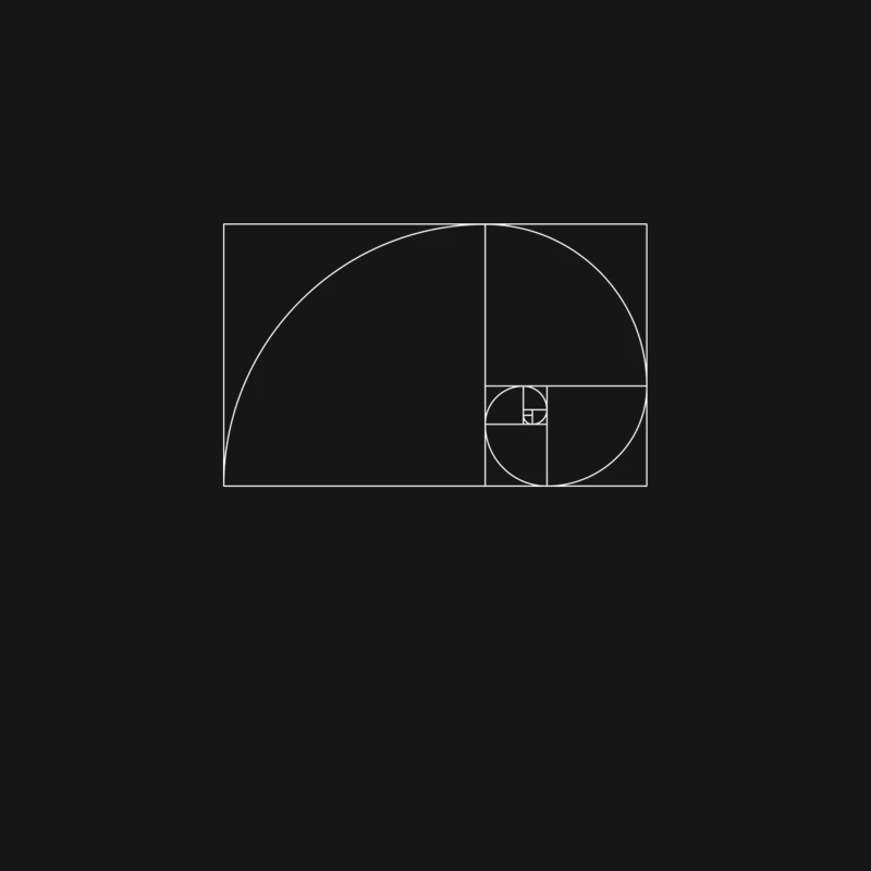 Fibonacci Spiral Desk Mat