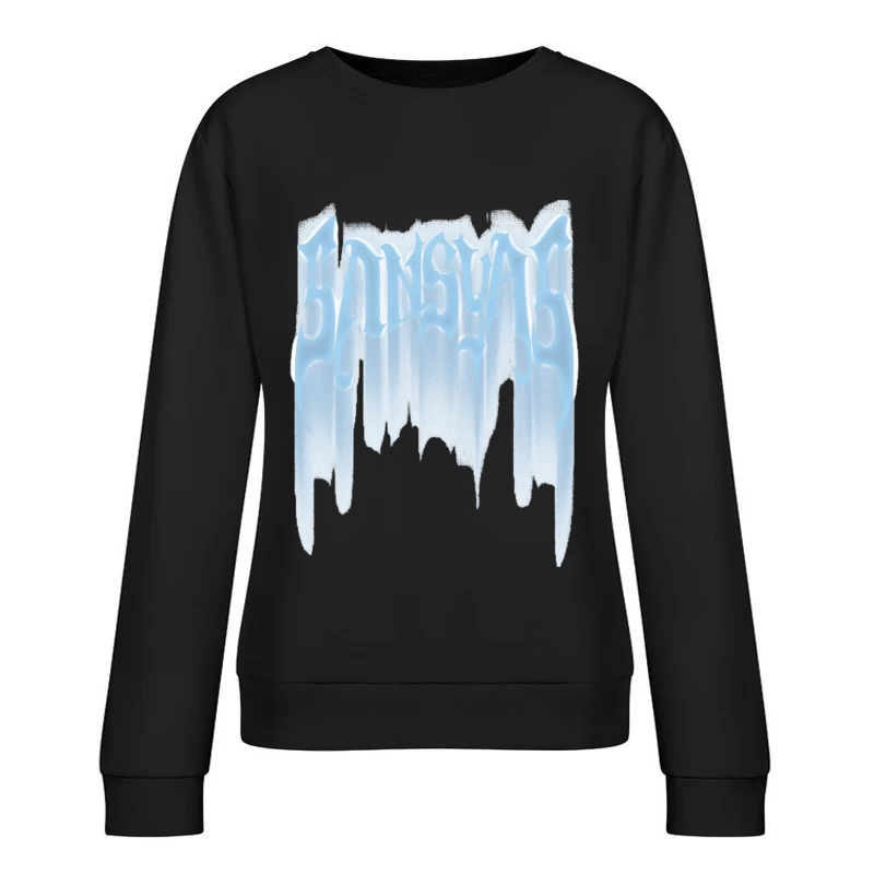 Eisige Schriftkunst Damen Pullover Sweatshirt