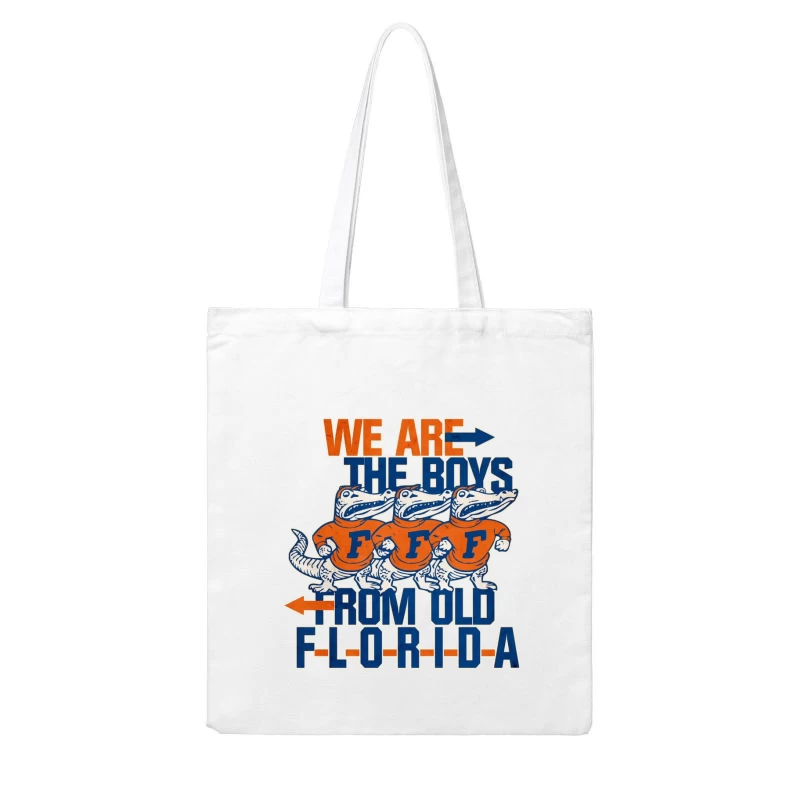 Vintage College Sports - Florida Gators "WE ARE THE BOYS" Cotton Tote Bag