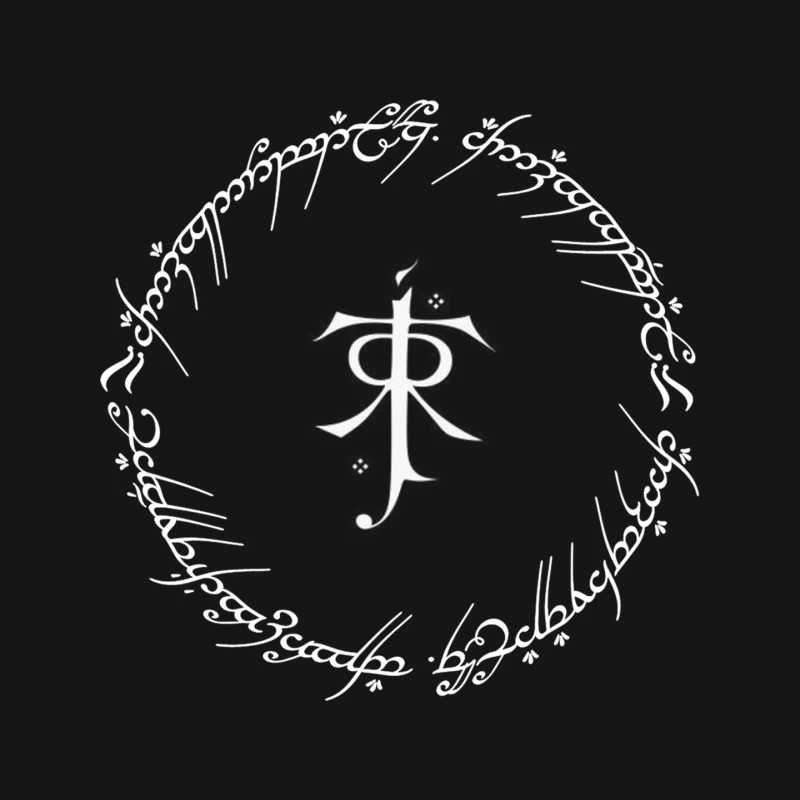 Tolkien Ring Inscriptions Mouse Pad