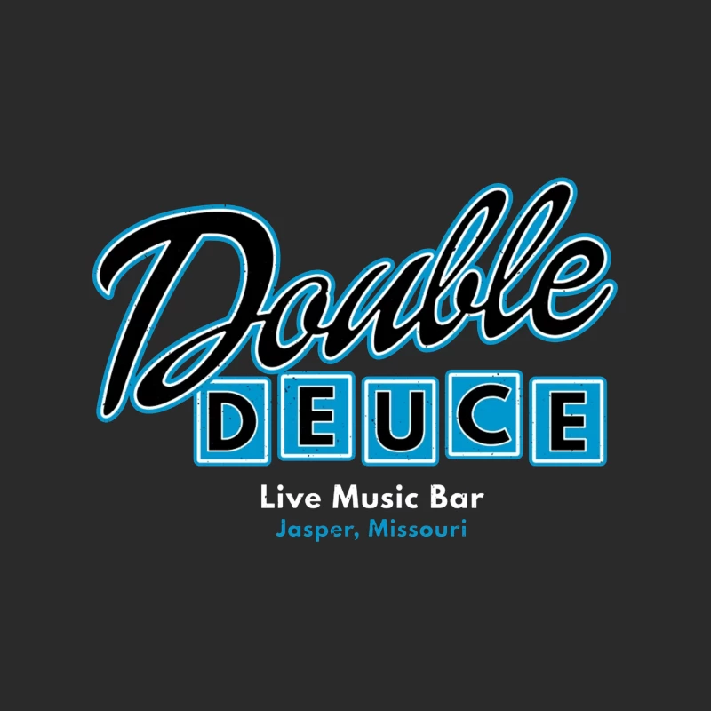 Double Deuce: Live Music Bar Logo in Jasper, Missouri Baseball Cap