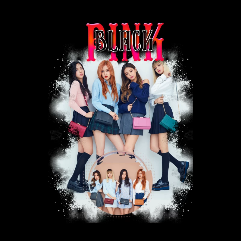K-pop Girl Group Fashion Throw Pillow